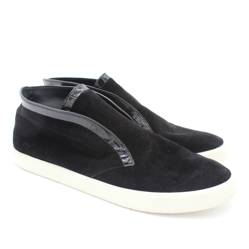 Vince Suede Flats Women 9 Black Slip On Minimalist Comfort Shoe Sneaker